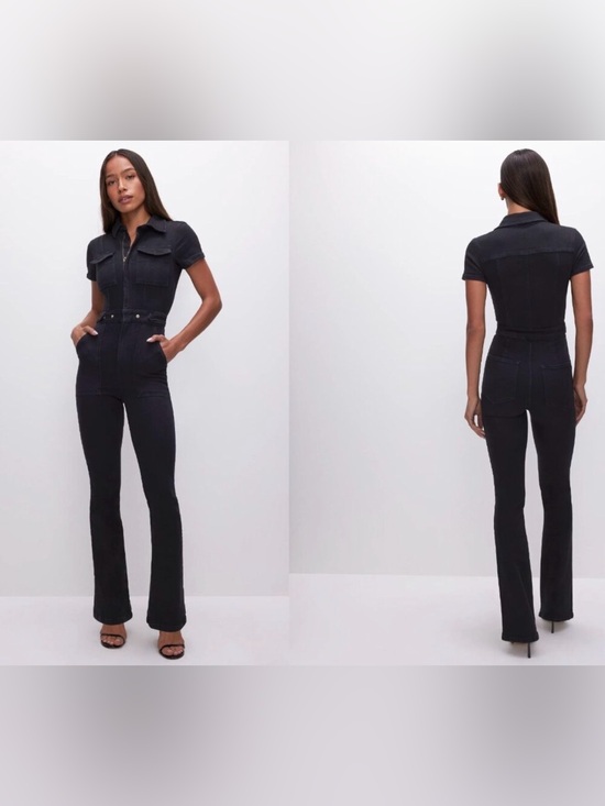 Good American Pants - Good American - Fit for Success
Jumpsuit Black Denim - NWT - Size 1
Small